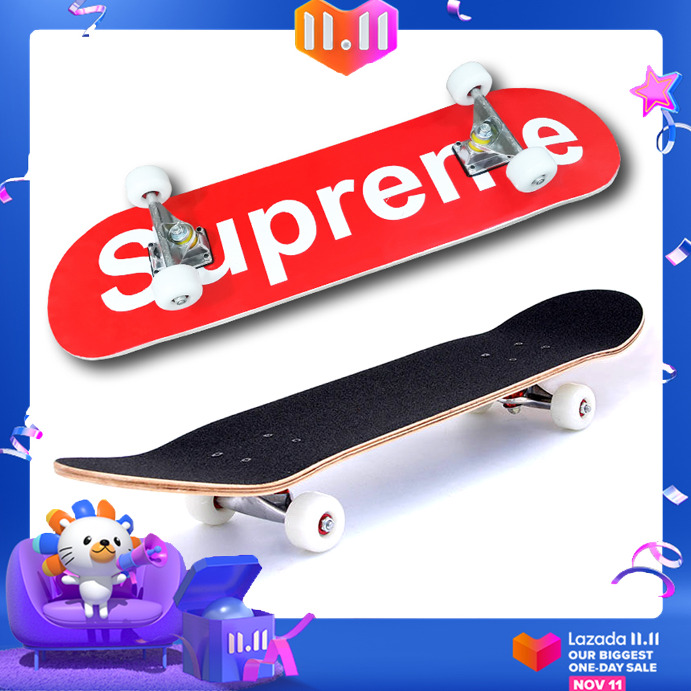 [TIÊU CHUẨN THI ĐẤU] Ván trượt người lớn skateboard supreme đỏ