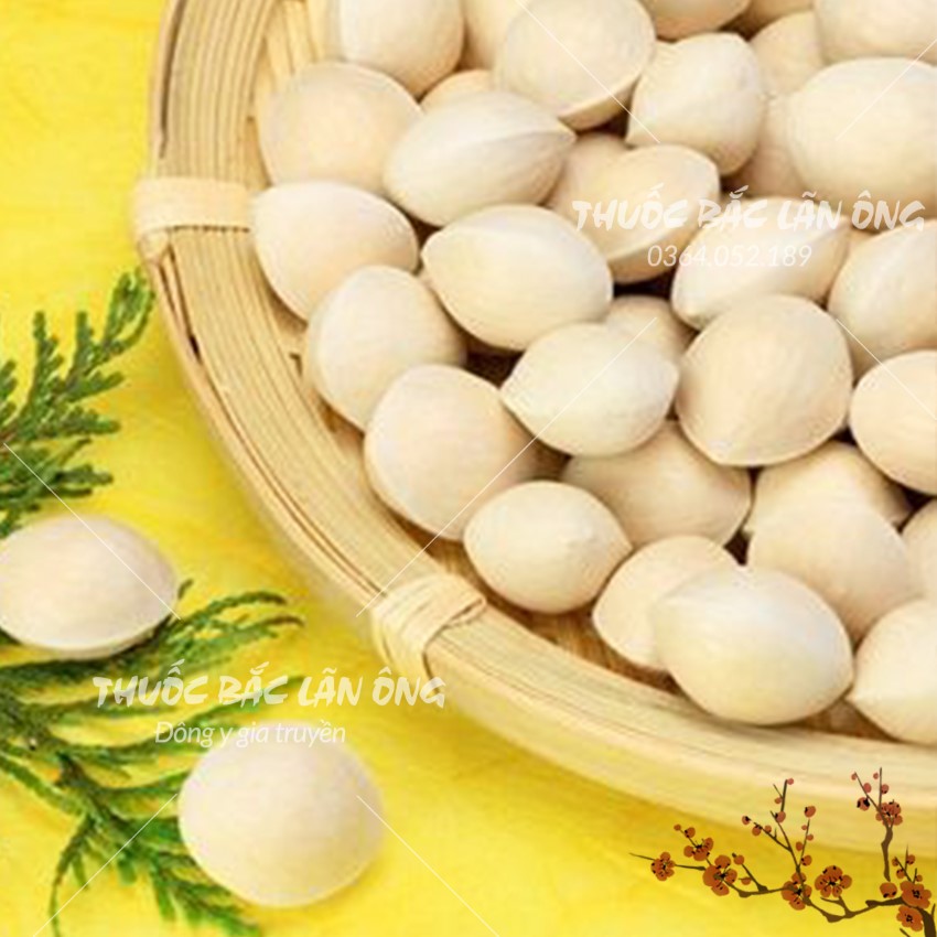 Dried Ginkgo Nuts 100g, Large, Clean Seeds, Ingredients for Making Sweet Soup, Steaming Bird's Nest, Stewing Chicken, Helps Improve Health