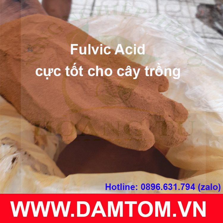 Axit Fulvic 70%- Phân bón (Fulvic Acid) tan trong nước (gói 1kg)