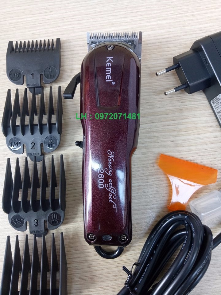 Tông đơ cắt tóc chuyên nghiệp KM2600[TẶNG KÈM LƯỢC TONIGUY CAO CẤP]