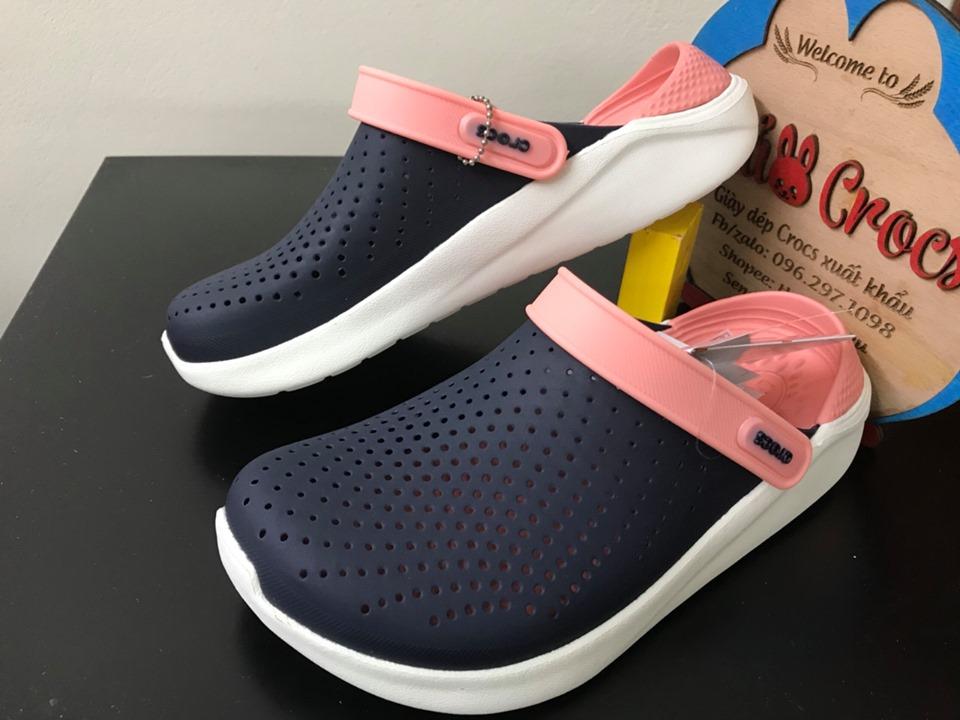 SỤC CROCS.. LITERIDE SIÊU MỀM ÊM (NAVY/CAM)