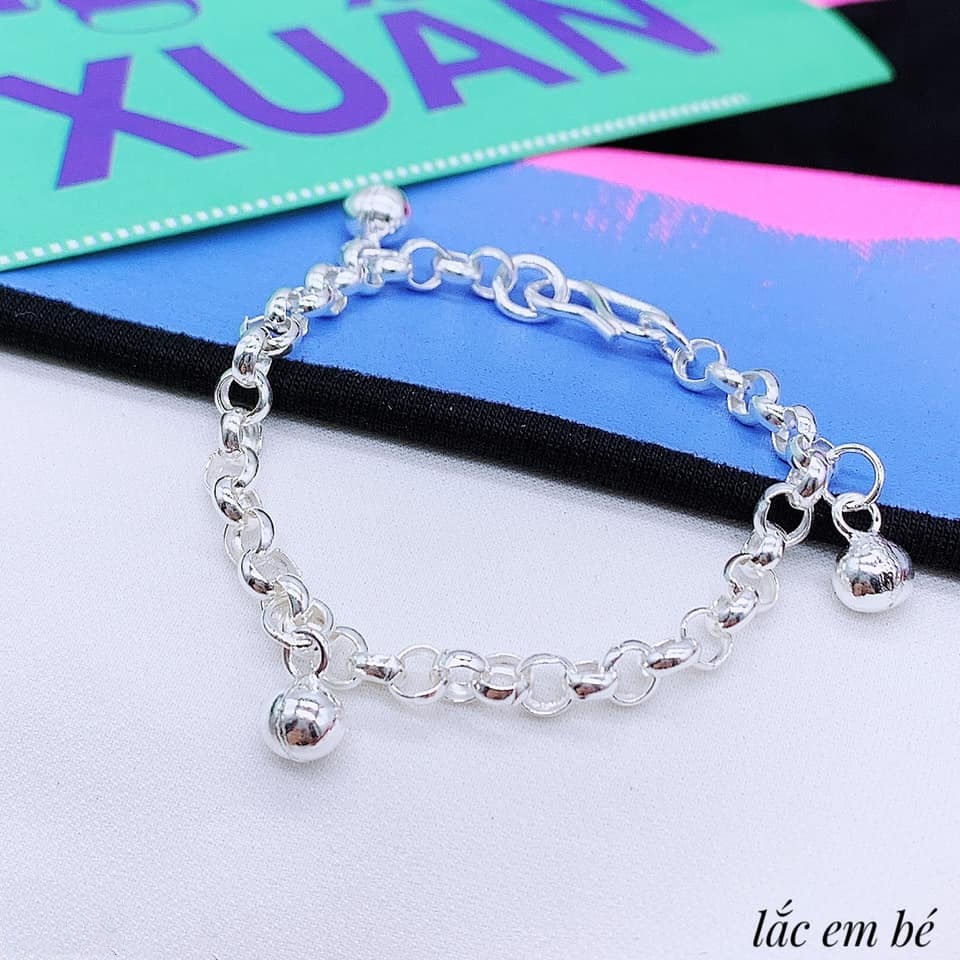 Lắc bạc 3 chuông cho bé