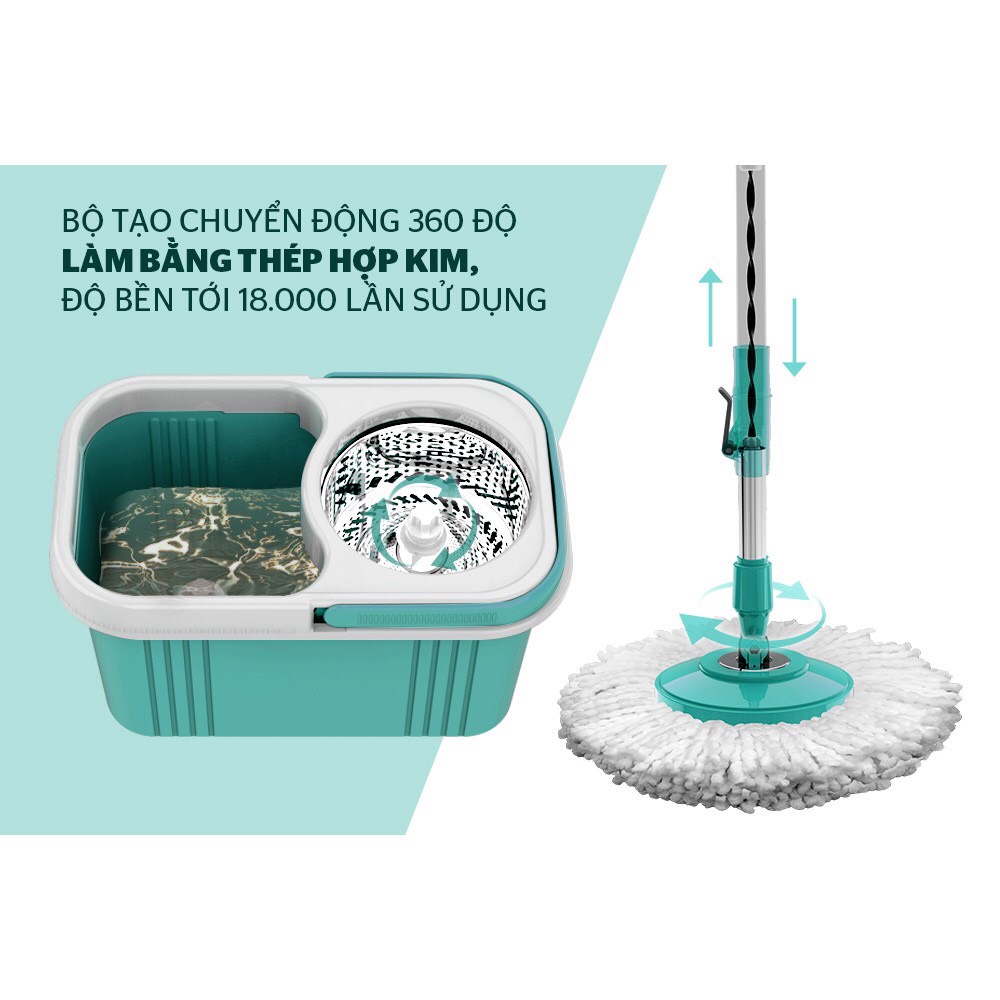 BỘ CHỔI LAU NHÀ 360 ĐỘ