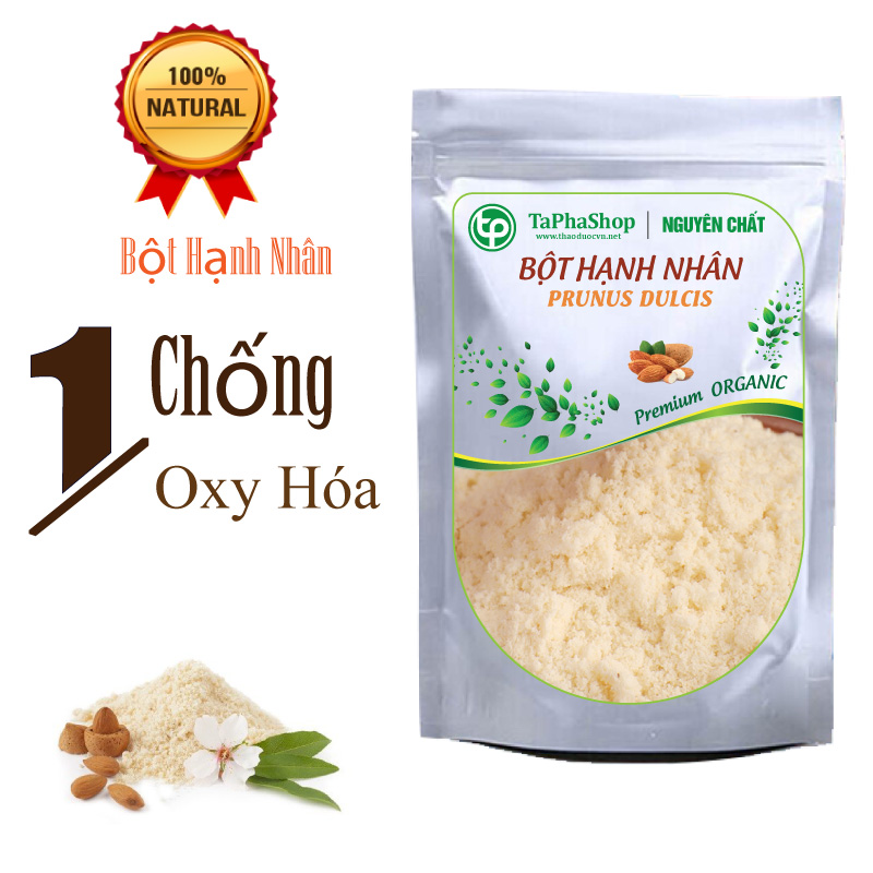 [HOT] Bột hạnh nhân nguyên chất 200g- Thảo Dược Tấn Phát