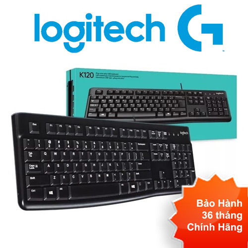 [Chính Hãng] [BH 36T] Bàn phím Logitech máy tính K120