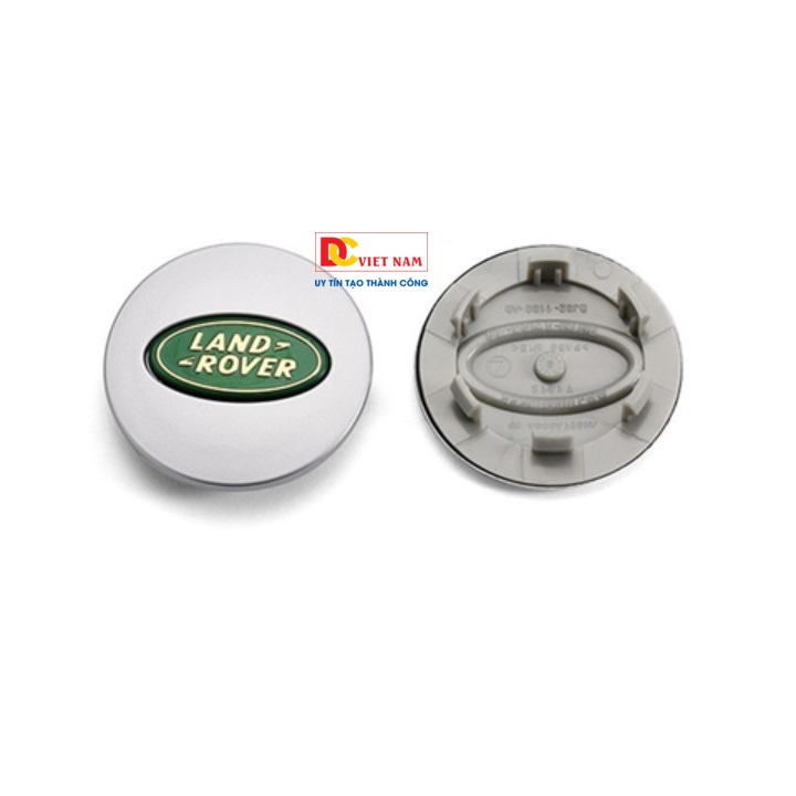 1 chiếc ốp lazang, logo chụp mâm bánh xe ô tô Land.Rover LR62 đường kính 62mm (Màu xanh chữ vàng)