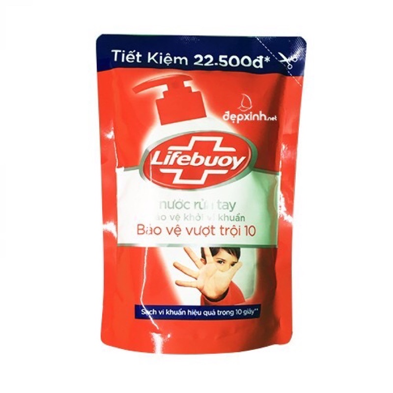 Nước Rửa Tay Lifebuoy Bịch 450Gr