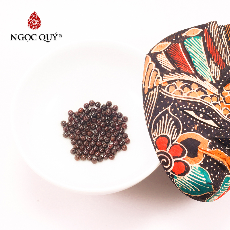 Combo 5 viên đá garnet 4mm - Ngọc Qúy Gemstones