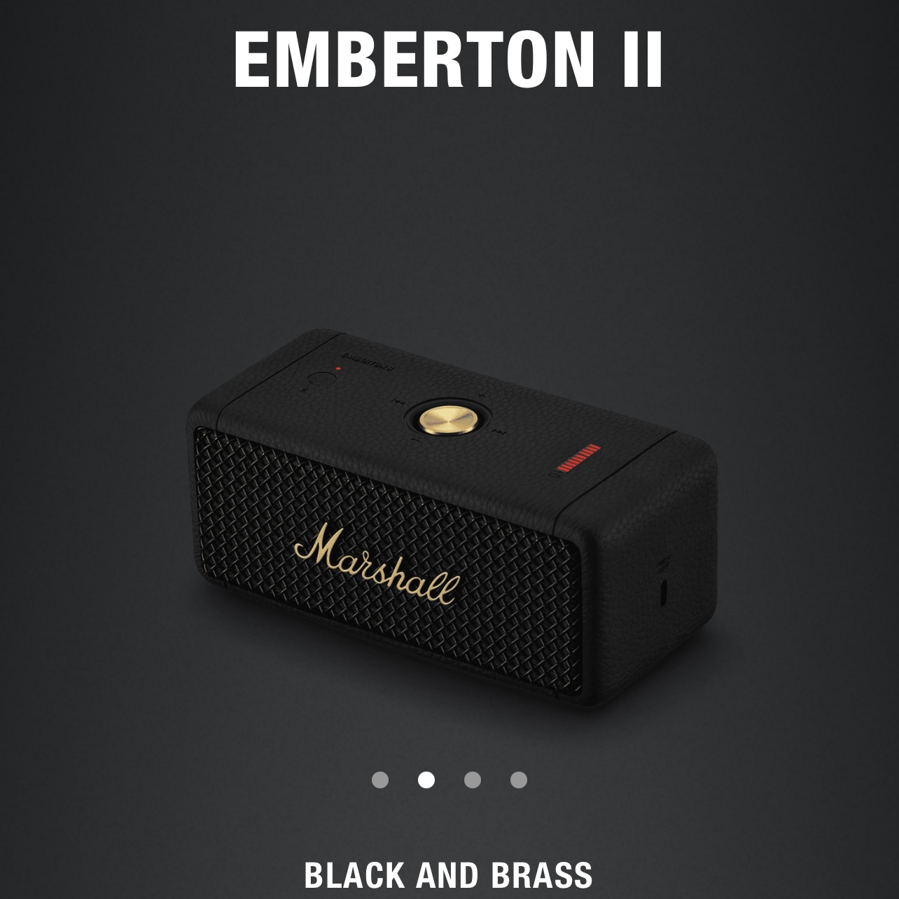 Loa Bluetooth Marshall Emberton M2 , chất âm 360 đỉnh cao , Công Suất 20W- Pin 20 Giờ, Kháng Nước Và Bụi Chuẩn IP67 , bảo hành 24 tháng