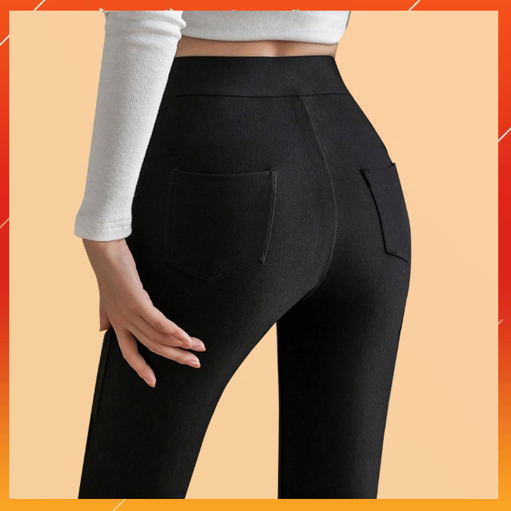 Quần legging dài, quần dài nữ, quần legging thần thánh siêu hách dáng chất umi hàn co giãn 4 chiều- store TIENTHAO