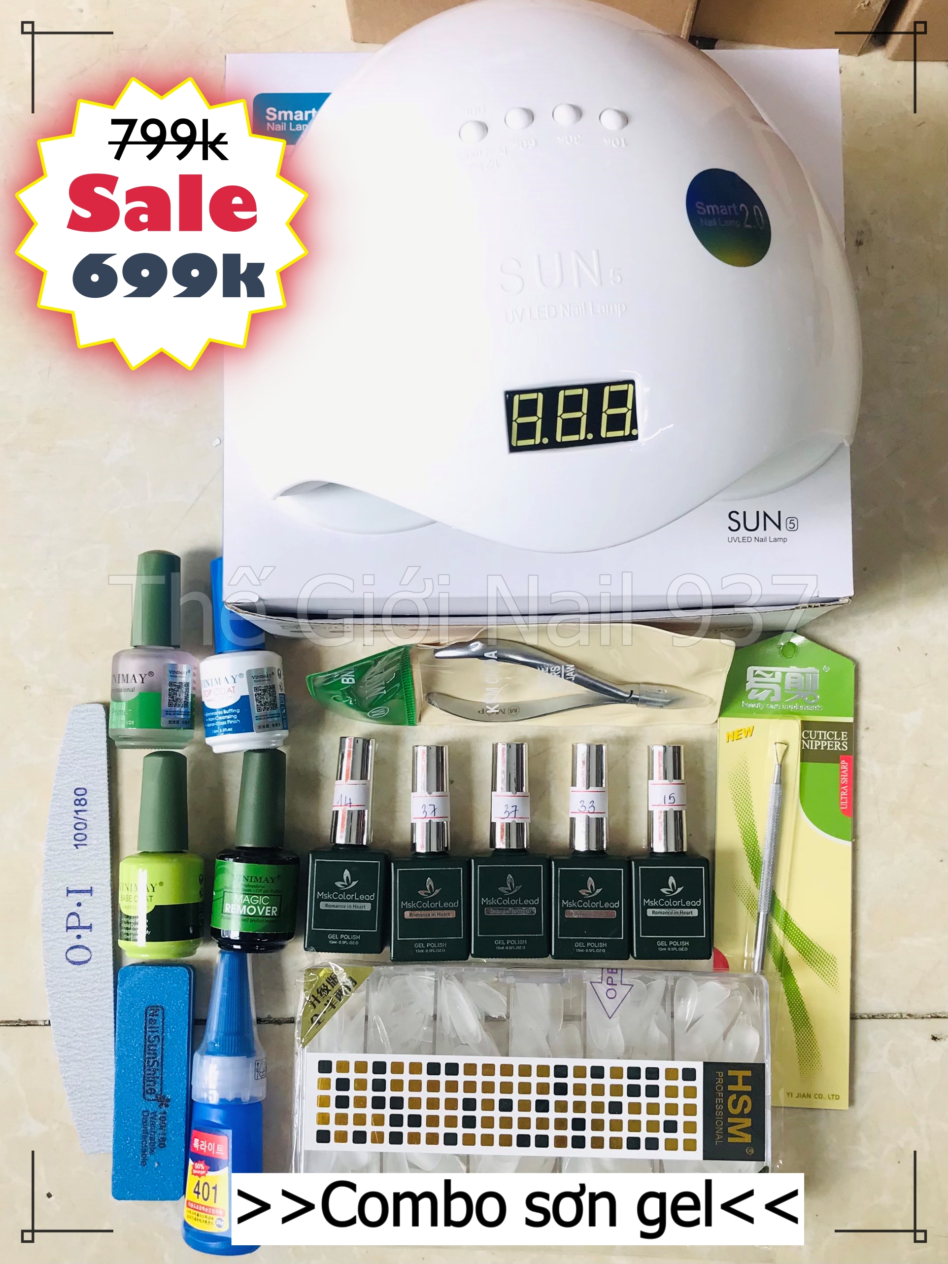 Combo đồ làm nail cơ bản 699k-u - mini nails