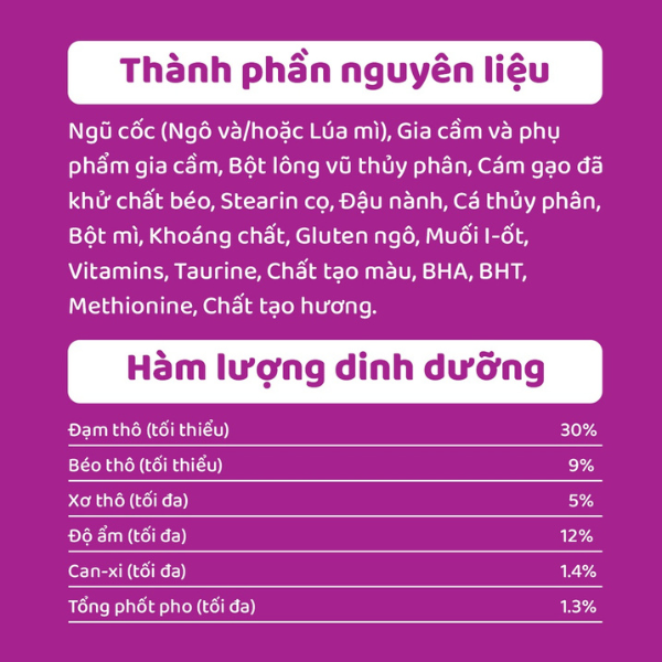 Hạt cho mèo Whiskas vị cá biển 3kg siêu hấp dẫn thú cưng