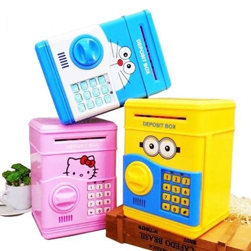 [ Tặng kèm quạt usb] KÉT MINI THÔNG MINH QUÀ TẶNG NGÀY TẾT CHO CÁC BÉ CÓ CHỌN MÀU