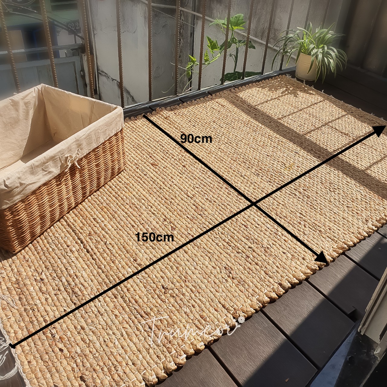 Thảm cói lót sàn chữ nhật bigsize (hàng đẹp)