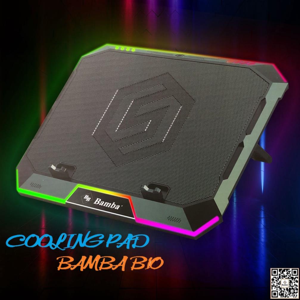 Đế tản nhiệt laptop led rgb bamba b10