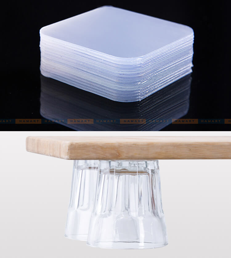 Băng Keo 2 Mặt Siêu Dính Acrylic 2 Lớp Keo Dày 1.5mm Miếng Dán 2 Mặt 3M Dính Tường Treo Đồ Đa Năng