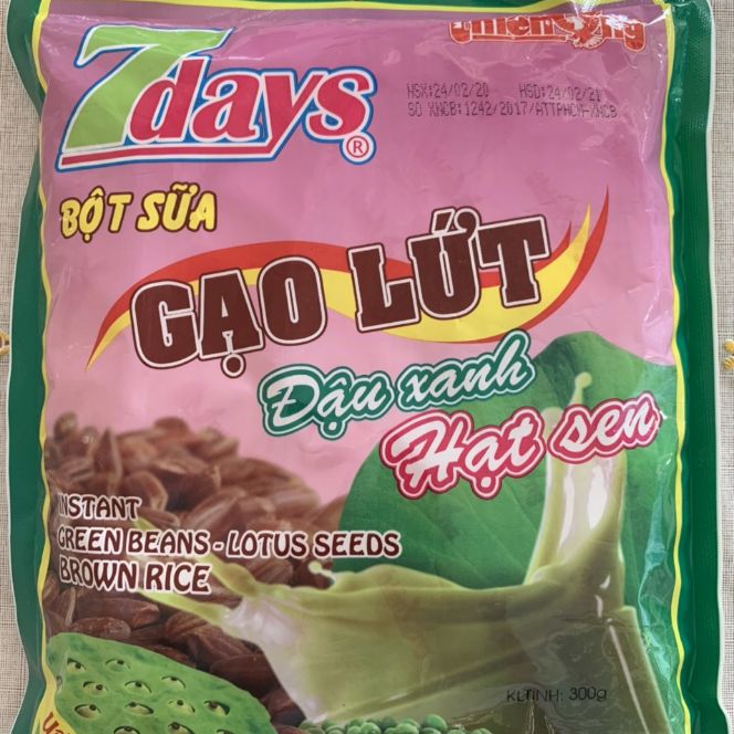 Bột sữa gạo lứt đậu xanh hạt sen