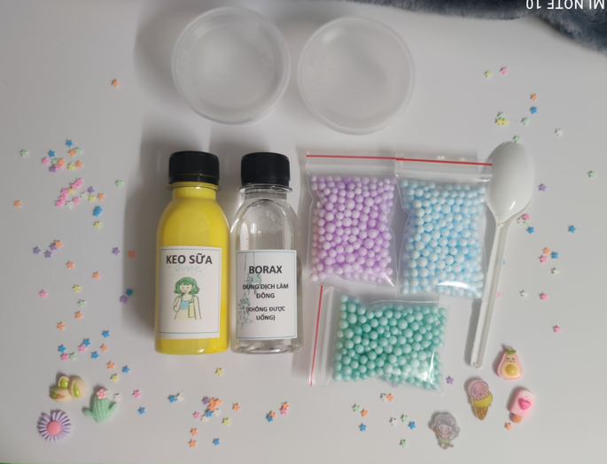 (BK12) KIT LÀM SLIME BASIC - DỤNG CỤ LÀM SLIME CƠ BẢN, AN TOÀN, ĐƠN GIẢN