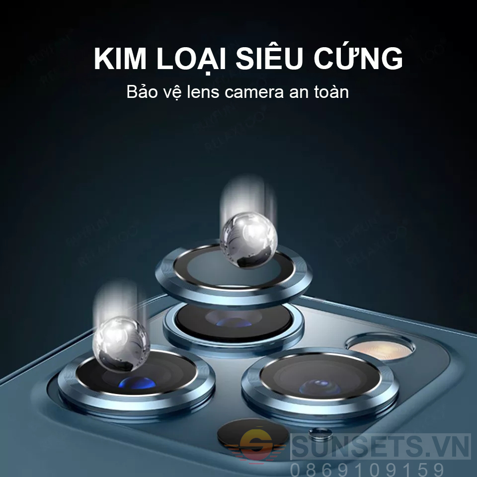 Bộ Kính cường lực bảo vệ camera iPhone 14/ 14 Plus/ 14 Pro Max