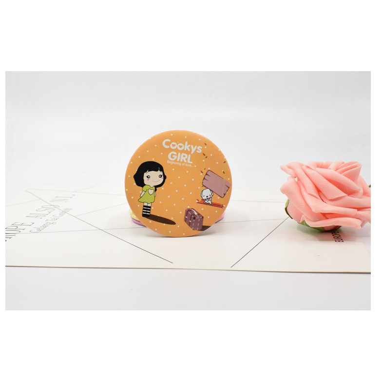 Gương mini trang điểm mặt tròn hàn quốc siêu cute