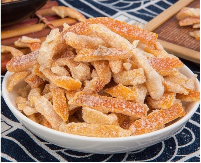 gói 1kg mứt trần bì thơm ngon
