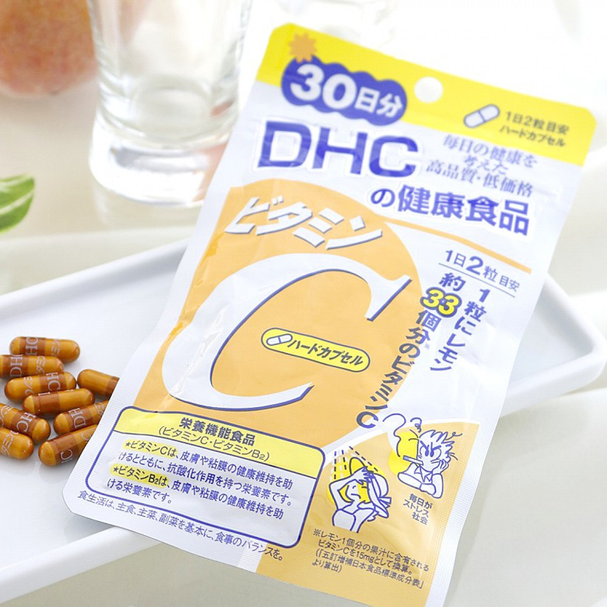 Combo Viên uống DHC Làm sáng và Đẹp da 30 ngày (Collagen & VitC)