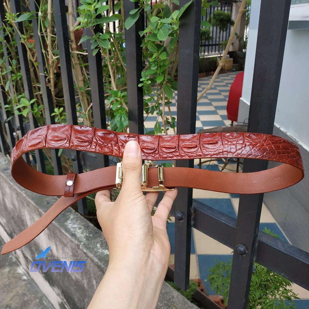[FREE SHIP] Thắt Lưng Da Cá Sấu Liền Nguyên Con [DA CÁ SẤU THẬT 100% RẤT BỀN]