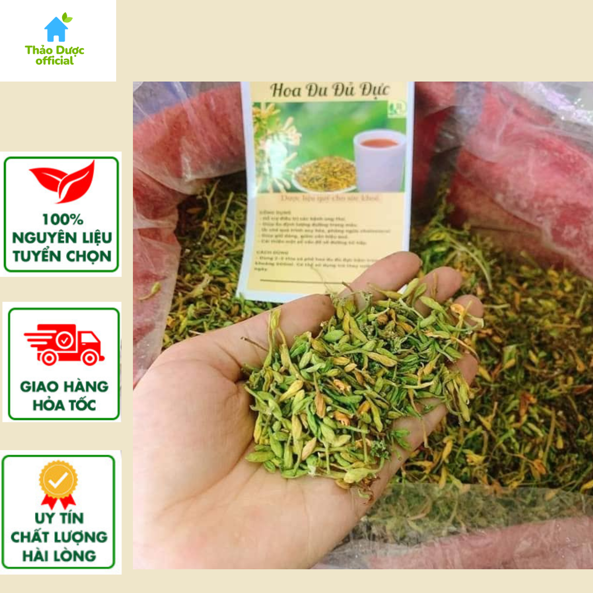 Hoa đu đủ đực sấy khô , hoa đu đủ