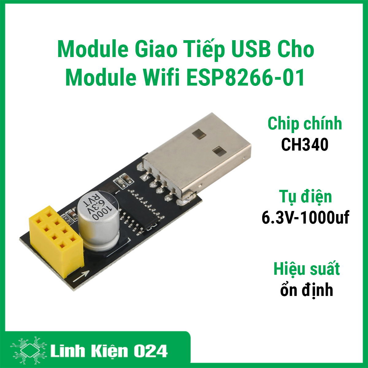 Module giao tiếp usb cho module wifi esp8266-01 chất lượng