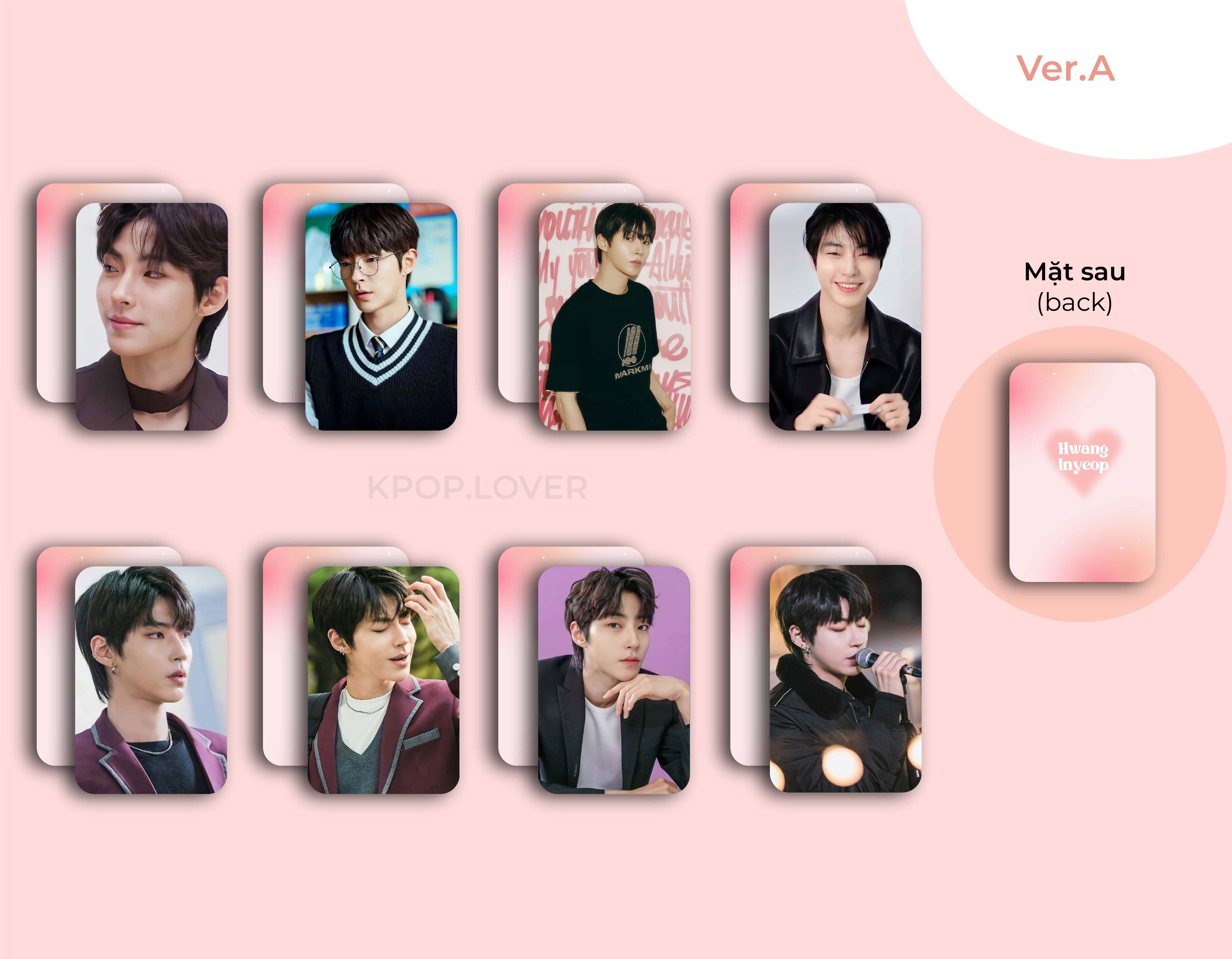 SET 8 CARD BO GÓC HWANG IN YEOP
