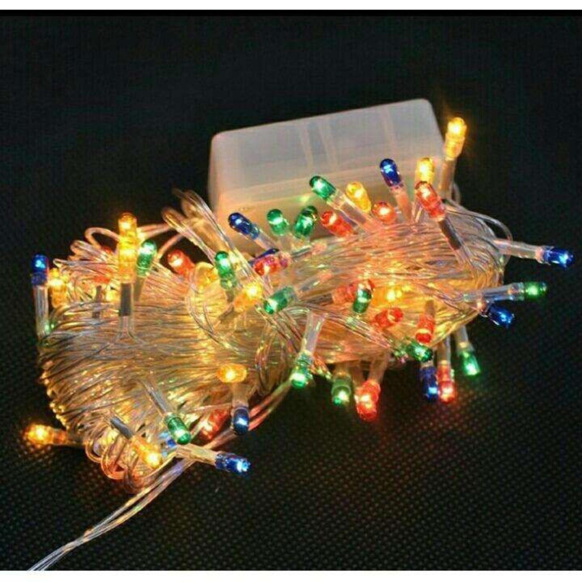 Bộ 10 dây đèn LED noel Chớp tắt đủ màu 2017(Trung tính)