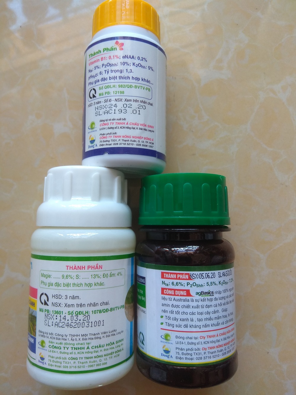 [HCM]Bộ sản phẩm chăm sóc cây sứ thái mập thân to lá (Ag Basics+AC Masun+B1 Super roots ) - 100ml/chai