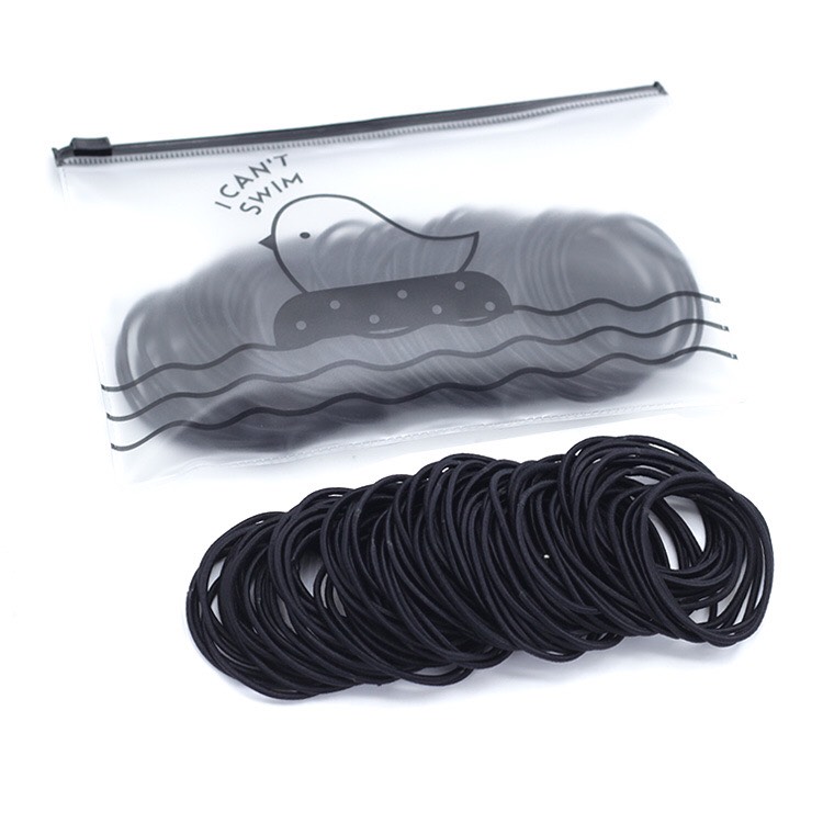 Set 100 Dây Buộc Tóc Trơn(giao ngẫu nhiên)