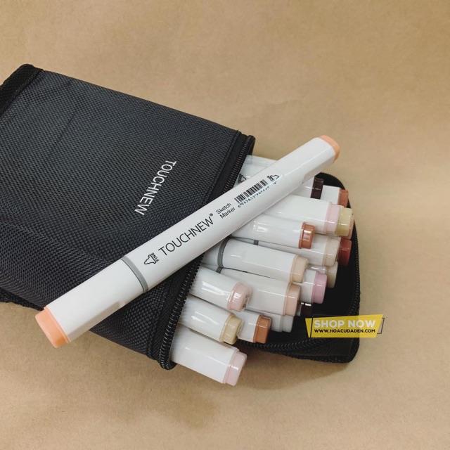 ✎◈  [DA ĐEN] Bộ 24 Màu Marker TouchNew - Set Da