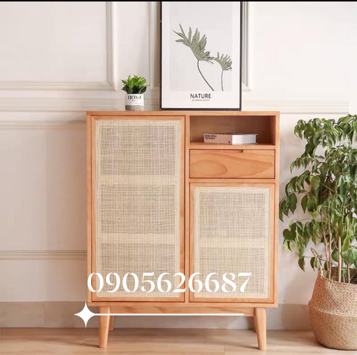 1 m mây mắt cáo khổ 90 cm