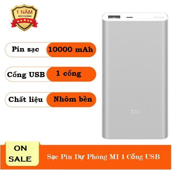 Sạc Dự Phòng, Cục Sạc Dự Phòng  MI 10.000Mah Lcd Power Station Cao Cấp Nhỏ Gọn Dung Lượng X5 Lần Các Loại Sạc Thông Thường.