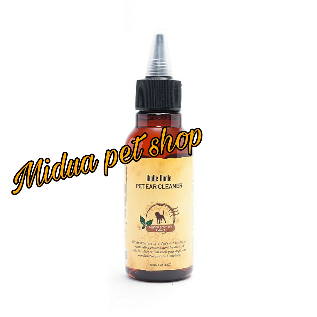 [Hoàn Tiền 10%] Dung dịch vệ sinh tai cho chó Budle’Budle 120ml