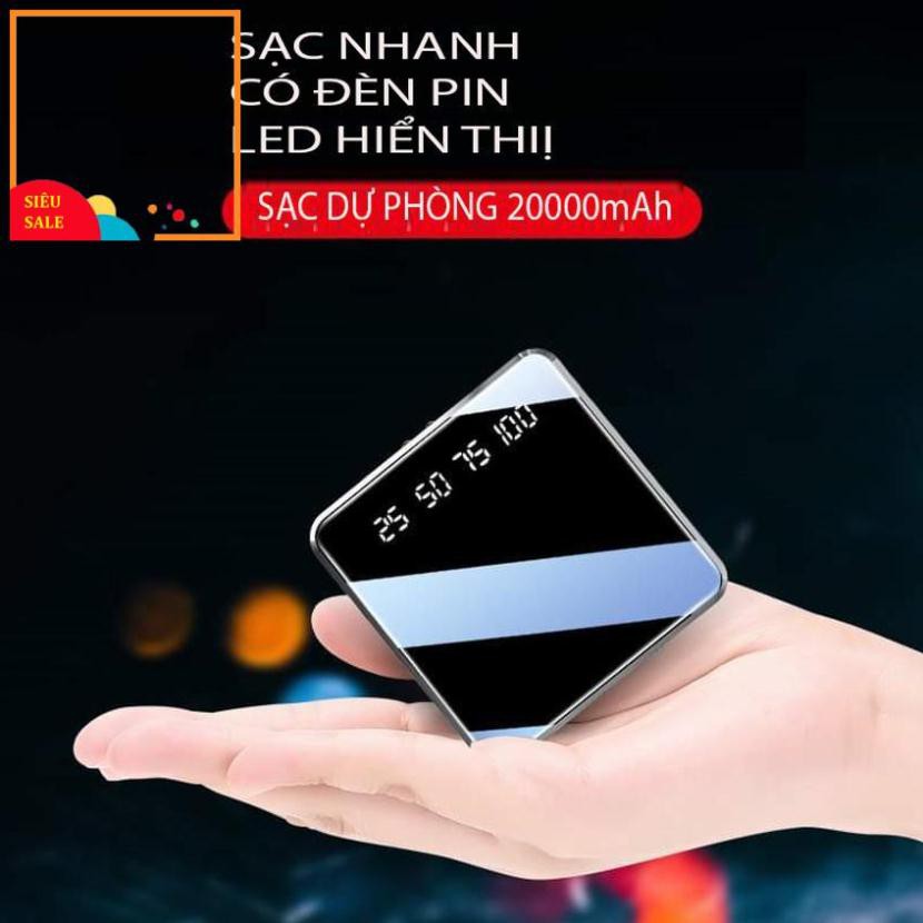 Sạc dự phòng mini 255075100 dung lượng 20000mah