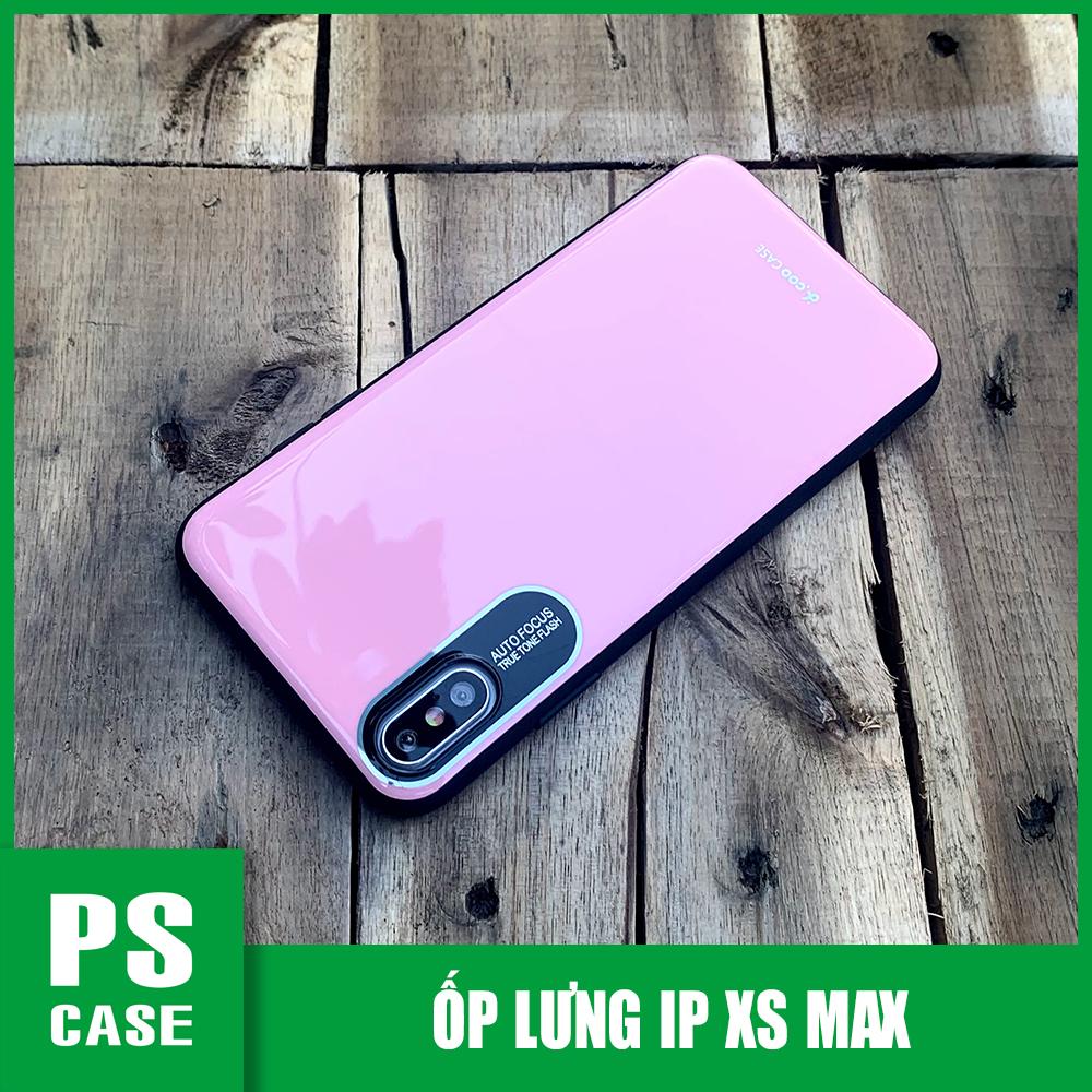 Ốp lưng bảo vệ camera hiệu q.coo dành cho iphone xs max - màu hồng - ps case phân phối