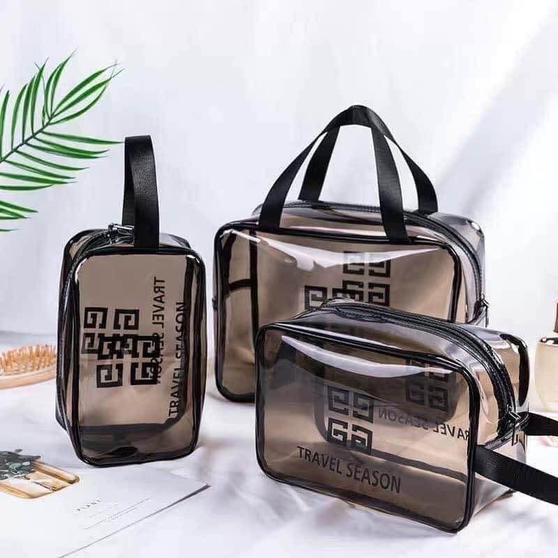 COMBO 3 TÚI ĐỰNG MỸ PHẨM CAO CẤP TRONG SUỐT
