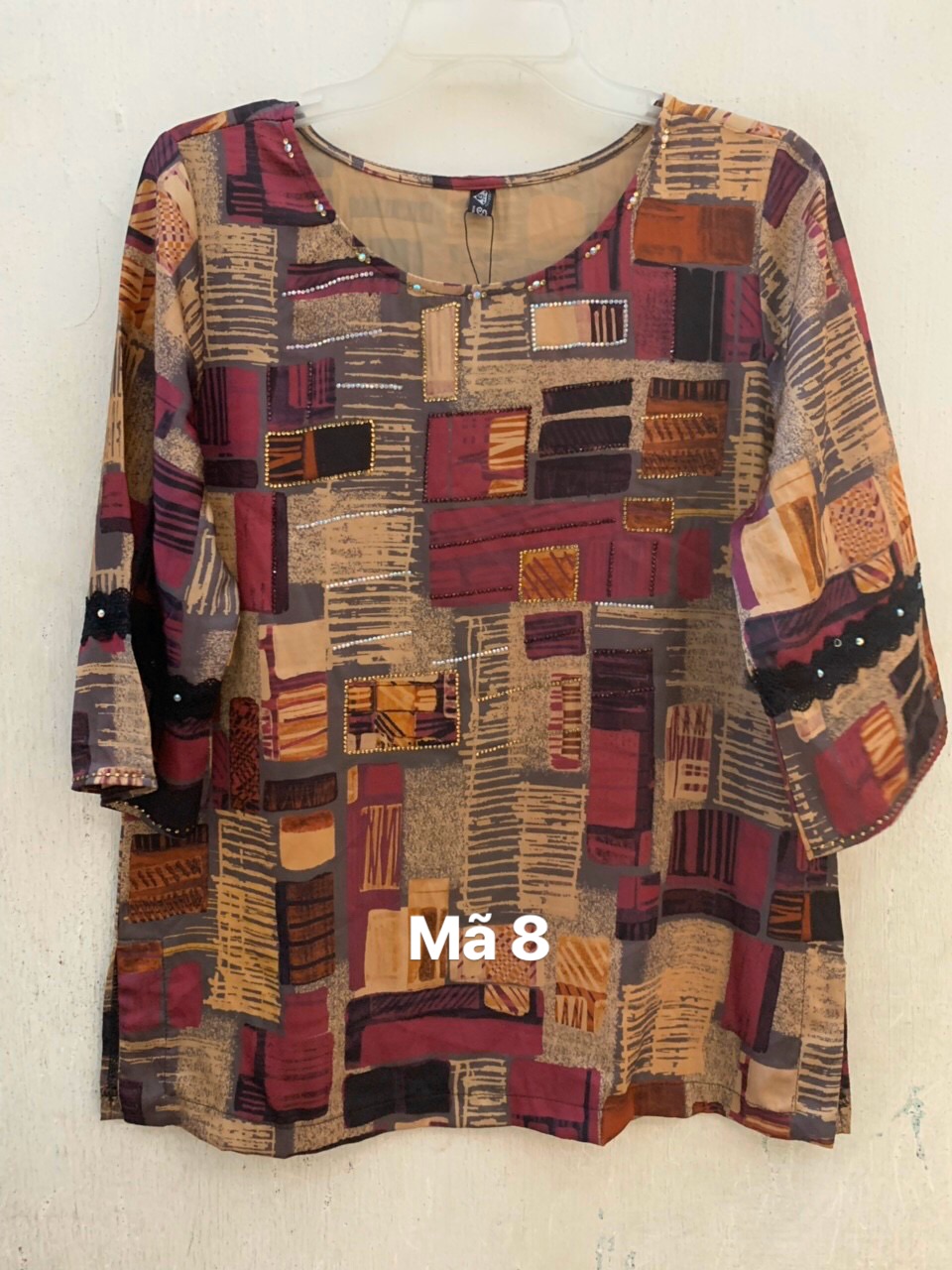 Áo thun lụa trung niên 55-65 ký