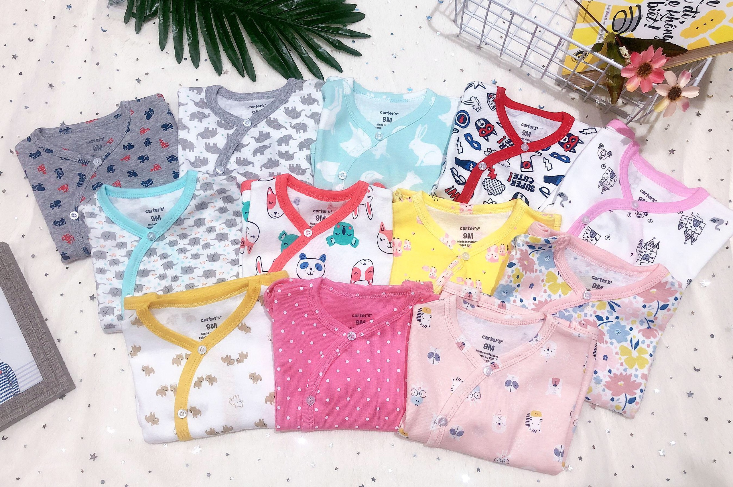 Bộ Body Sơ Sinh CARTER’S Vạt Chéo Kiểu Nhật 6-24M