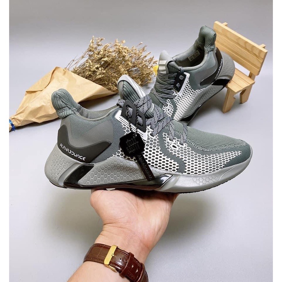 [Fullbox,Bill,Tag + Tất + Lọ tẩy trắng] Giày thể thao Adidas Alphabounce 2020