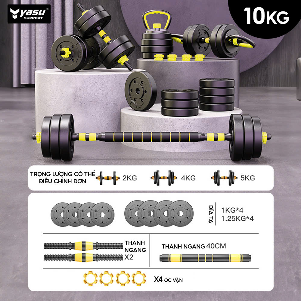 Bộ tạ tay 10KG,20KG,30KG,40KG Dumbell Set cao cấp