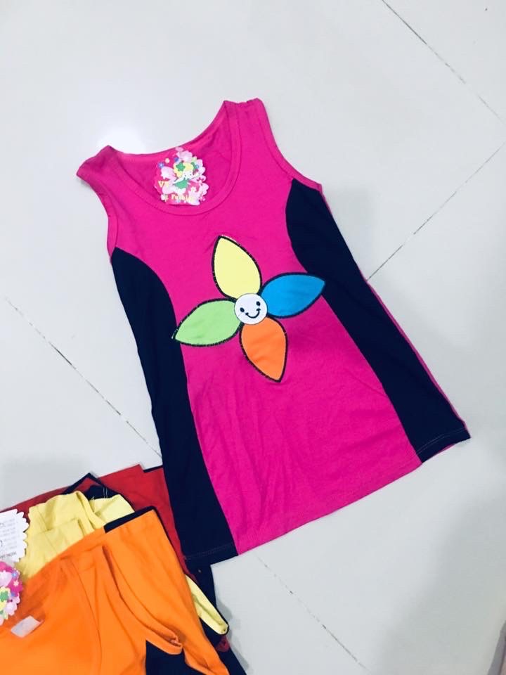 Đầm thun body cho bé gái thun mát 10-15kg