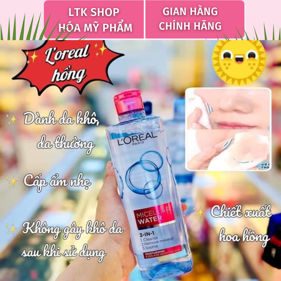 Nước tẩy trang Loreal - LOreal Paris 3-in-1 Micellar Water 400ML