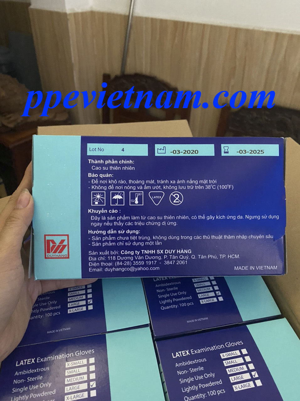 GĂNG TAY LATEX DUY HÀNG
