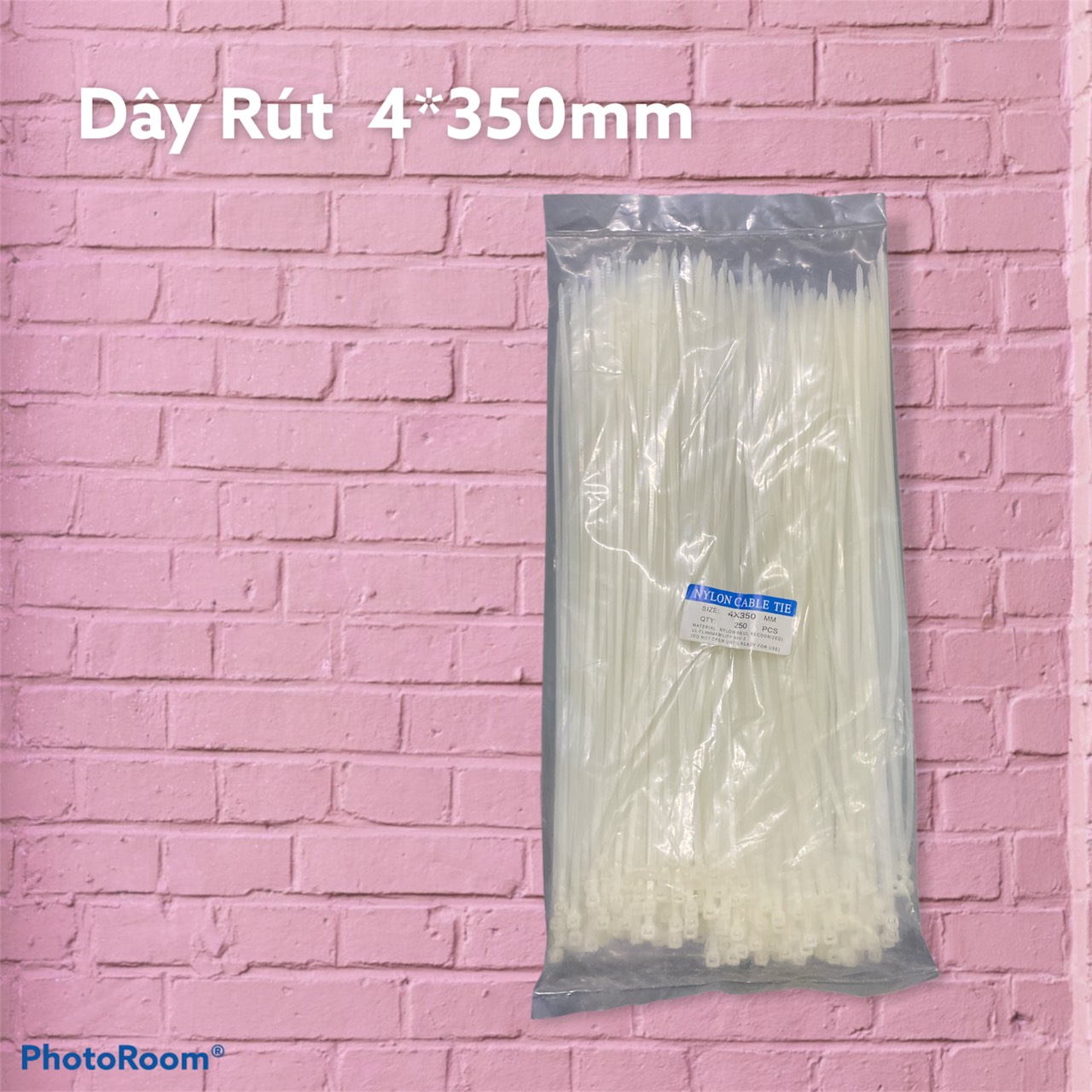 Dây rút nhựa 4*350mm ( ĐÓNG GÓI 1 BỊCH GỒM 250 SỢI DÂY RÚT )