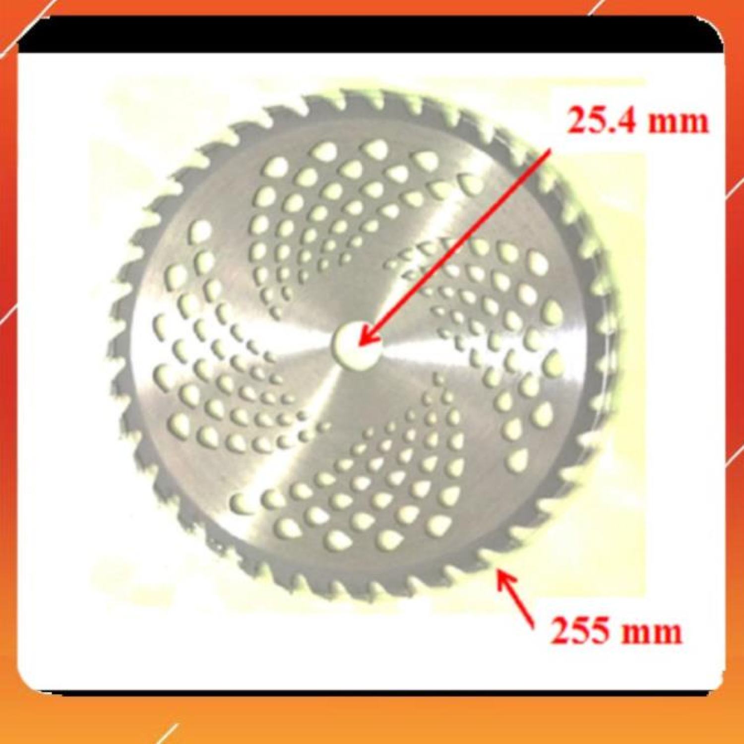 Lưỡi cắt cỏ tròn- răng cưa hợp kim cao cấp.
