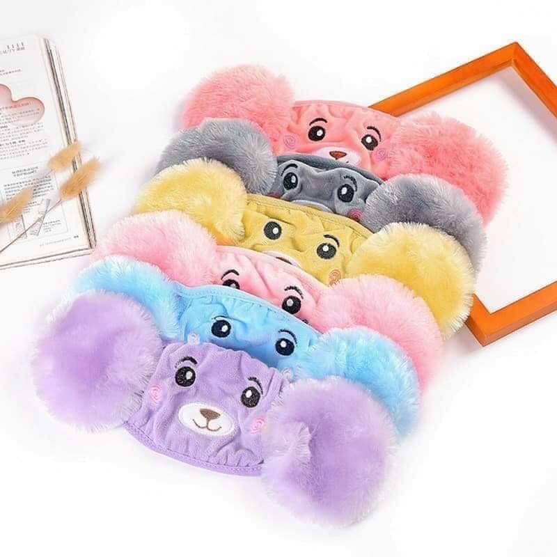 Khẩu trang kèm bịt tai hình gấu